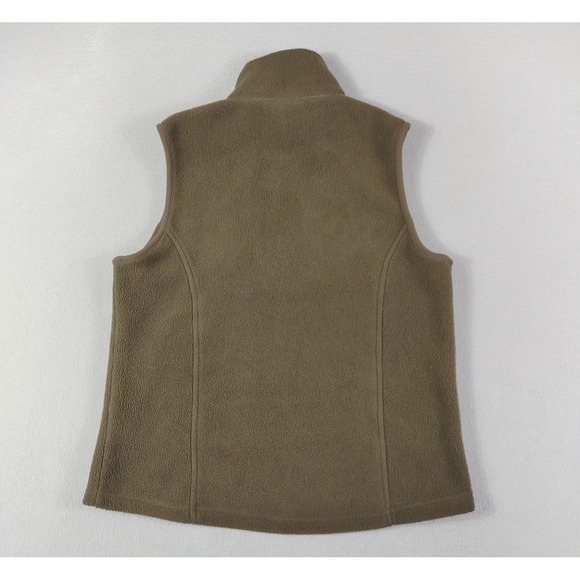 Vintage L.L.Bean Fleece Vest Womens Small Brown Polartec Hiking Gorpcore - Picture 2 of 11